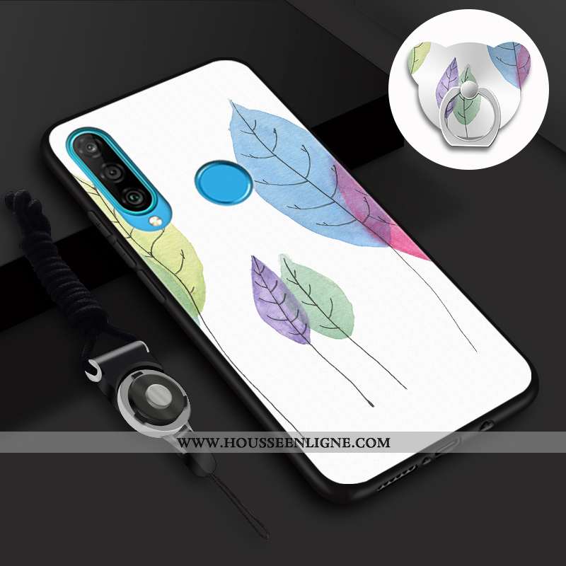 Housse Huawei P30 Lite Tendance Fluide Doux Charmant Coque Téléphone Portable Incassable Mode Rose