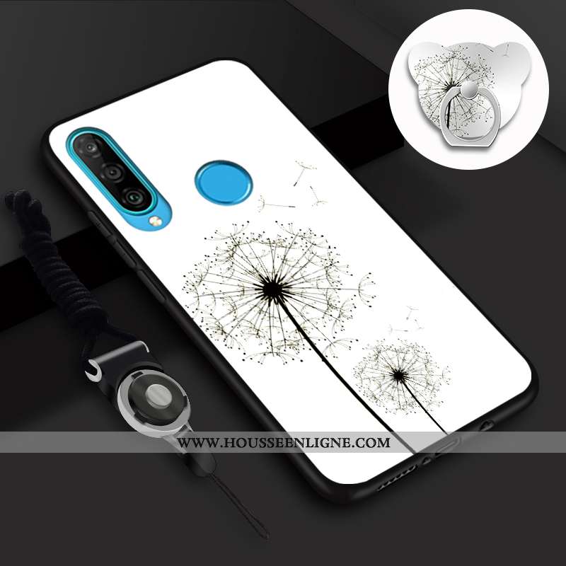 Housse Huawei P30 Lite Tendance Fluide Doux Charmant Coque Téléphone Portable Incassable Mode Rose