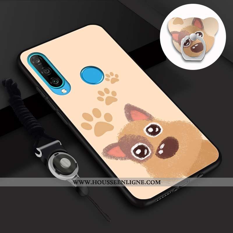 Housse Huawei P30 Lite Tendance Fluide Doux Charmant Coque Téléphone Portable Incassable Mode Rose
