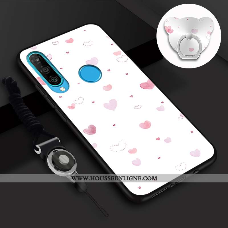 Housse Huawei P30 Lite Tendance Fluide Doux Charmant Coque Téléphone Portable Incassable Mode Rose