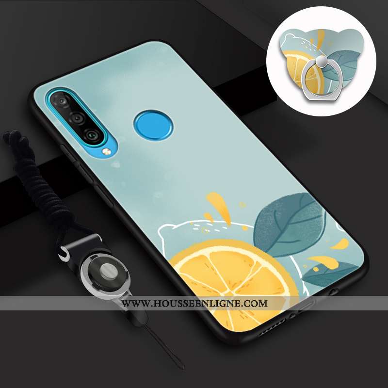 Housse Huawei P30 Lite Tendance Fluide Doux Charmant Coque Téléphone Portable Incassable Mode Rose