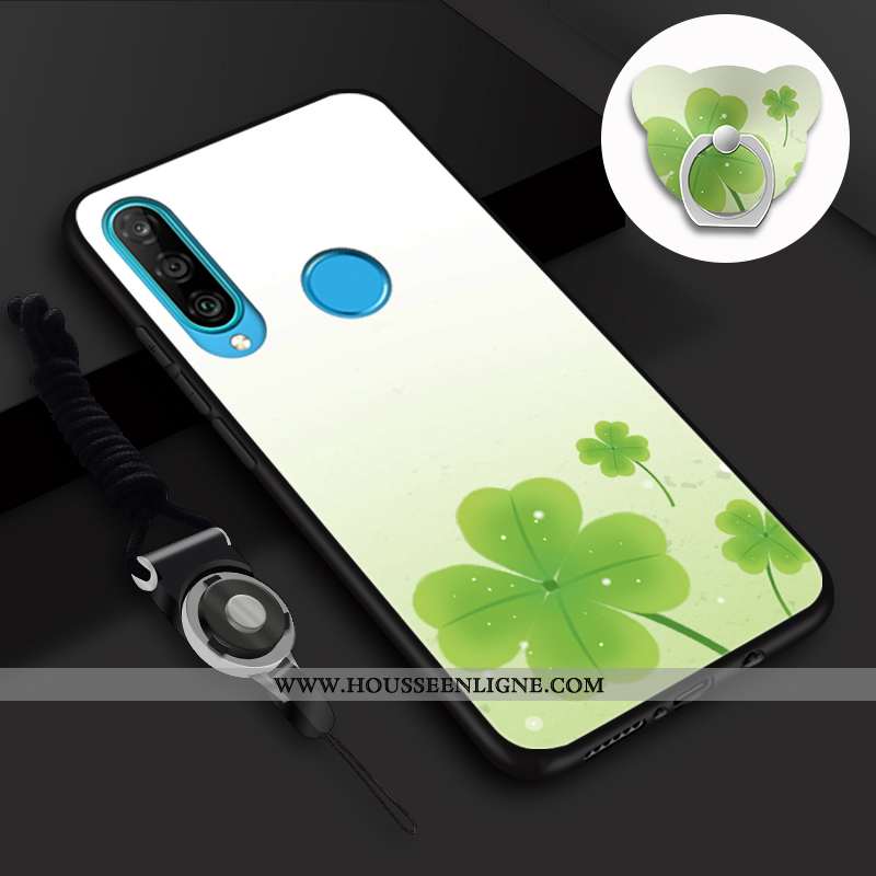 Housse Huawei P30 Lite Tendance Fluide Doux Charmant Coque Téléphone Portable Incassable Mode Rose