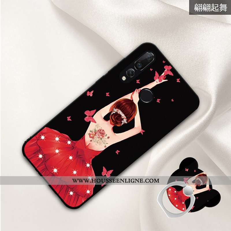 Housse Huawei P30 Lite Xl Dessin Animé Tendance Protection Créatif Téléphone Portable Coque Noir