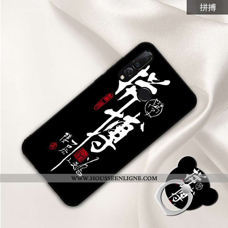 Housse Huawei P30 Lite Xl Dessin Animé Tendance Protection Créatif Téléphone Portable Coque Noir