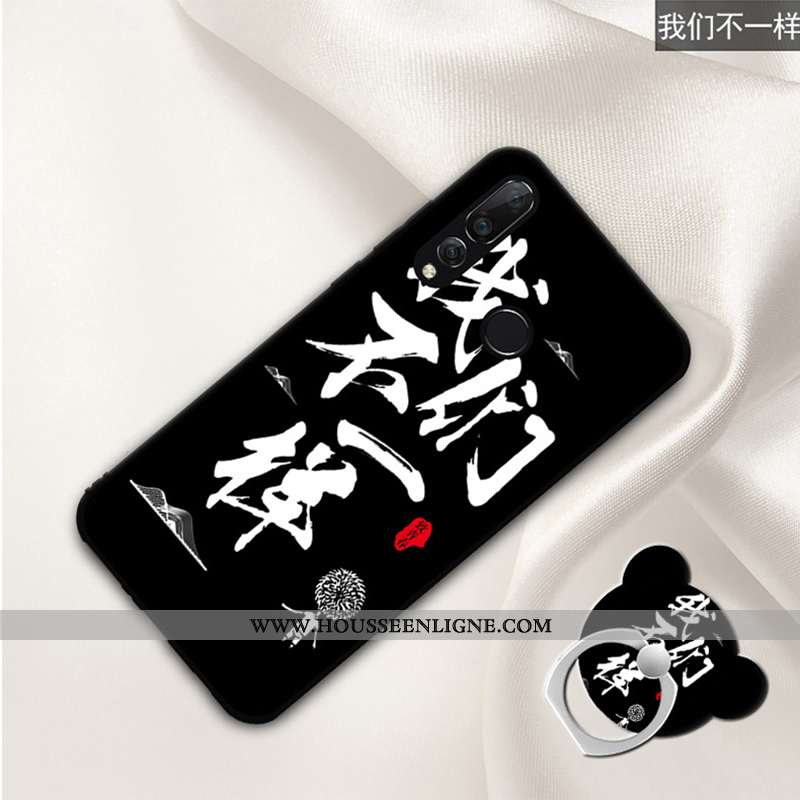 Housse Huawei P30 Lite Xl Dessin Animé Tendance Protection Créatif Téléphone Portable Coque Noir