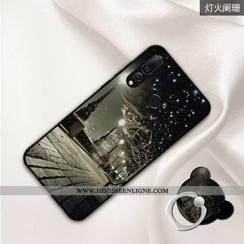 Housse Huawei P30 Lite Xl Dessin Animé Tendance Protection Créatif Téléphone Portable Coque Noir