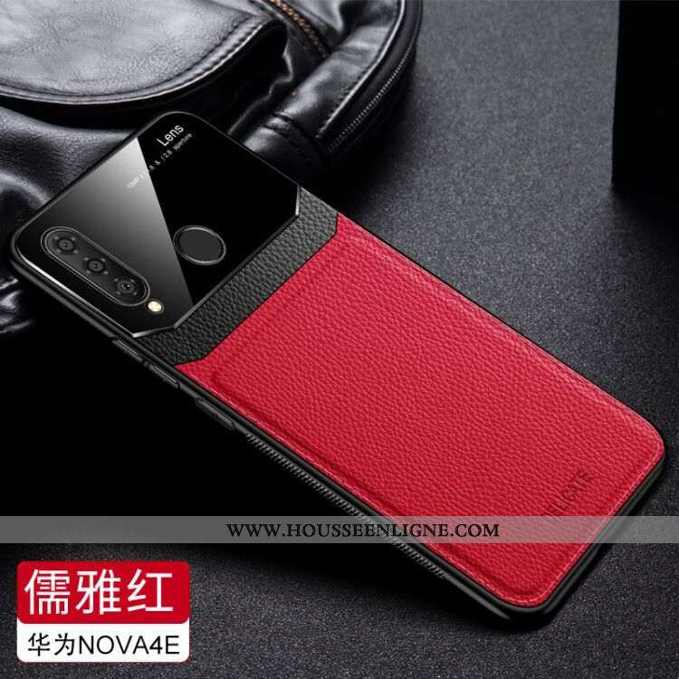 Housse Huawei P30 Lite Xl Fluide Doux Protection Incassable Modèle Fleurie Personnalité Noir Cuir