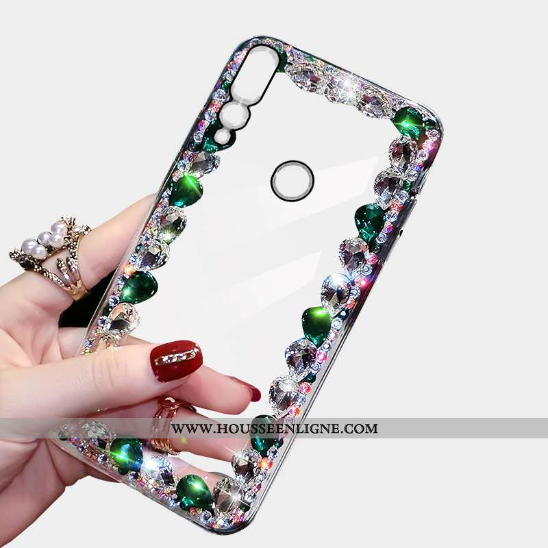 Housse Huawei P30 Lite Xl Luxe Incruster Strass Coque Téléphone Portable Étui Nouveau Personnalité V