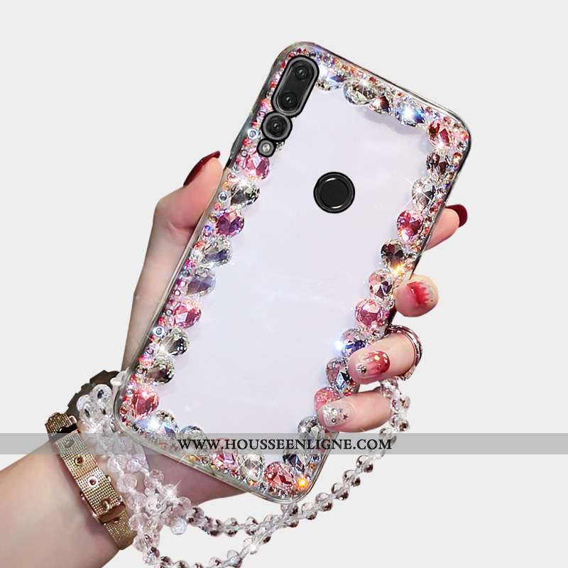 Housse Huawei P30 Lite Xl Luxe Incruster Strass Coque Téléphone Portable Étui Nouveau Personnalité V