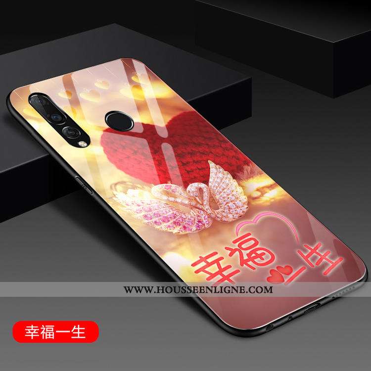 Housse Huawei P30 Lite Xl Silicone Mode Tendance Incassable Net Rouge Rouge Personnalité Rose