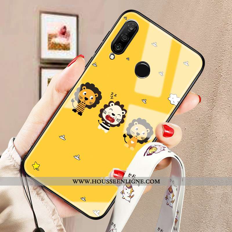 Housse Huawei P30 Lite Xl Tendance Protection Tout Compris Ornements Suspendus Coque Difficile Télép