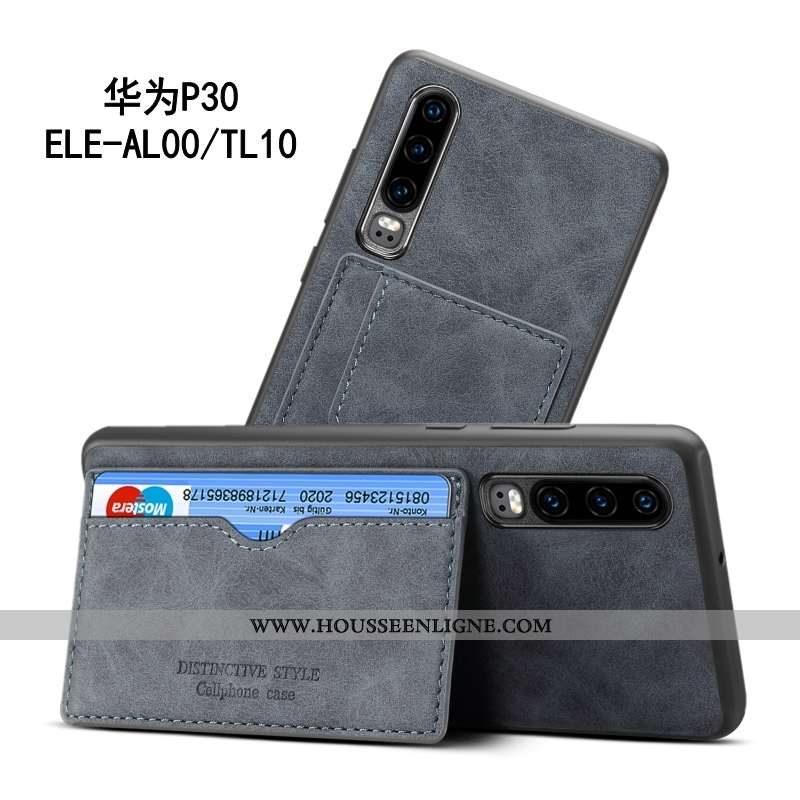 Housse Huawei P30 Légère Fluide Doux Étui Légères Gris Coque Tout Compris