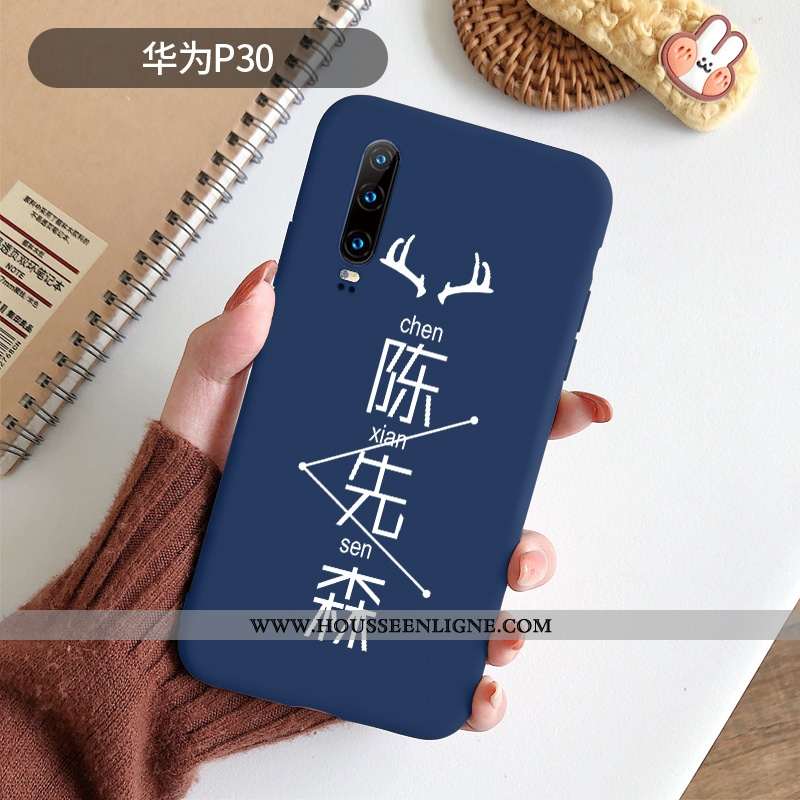 Housse Huawei P30 Mode Protection Amoureux Délavé En Daim Vent Clair Ultra Rouge