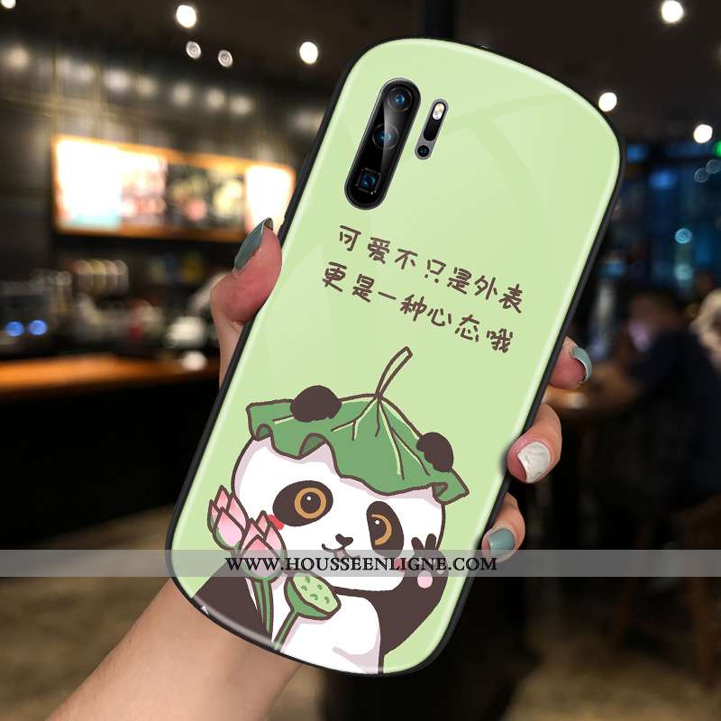 Housse Huawei P30 Pro Créatif Charmant Rond Verre Net Rouge Coque Bleu