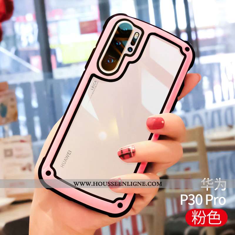 Housse Huawei P30 Pro Créatif Ultra Net Rouge Tendance Tout Compris Silicone Personnalité Blanche