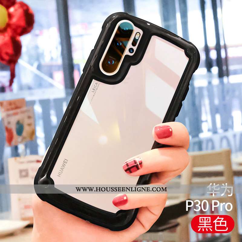 Housse Huawei P30 Pro Créatif Ultra Net Rouge Tendance Tout Compris Silicone Personnalité Blanche