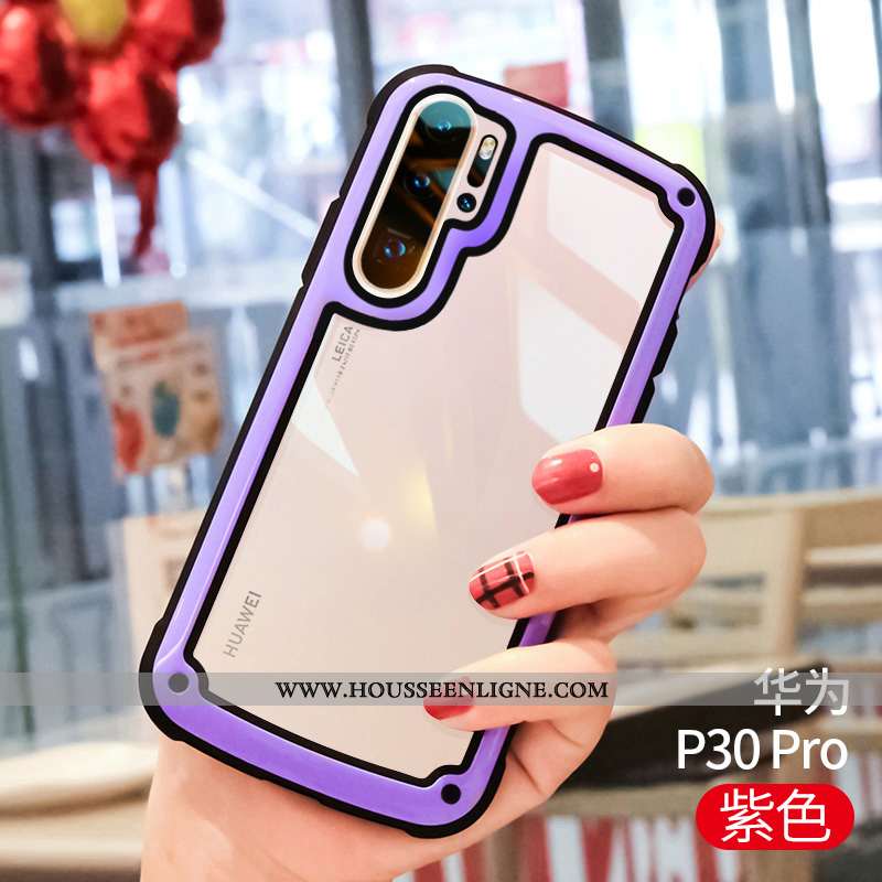 Housse Huawei P30 Pro Créatif Ultra Net Rouge Tendance Tout Compris Silicone Personnalité Blanche