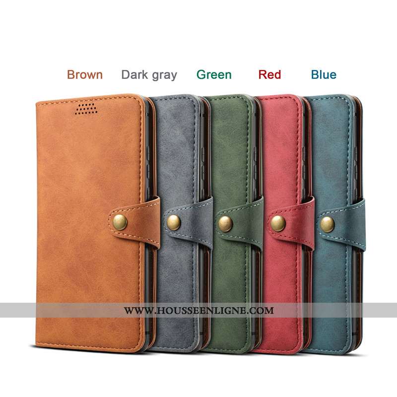 Housse Huawei P30 Pro Cuir Portefeuille Carte Coque Étui Vert Verte
