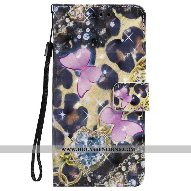 Housse Huawei P30 Pro Cuir Protection Téléphone Portable Incassable Dessin Animé Coque Bleu Foncé