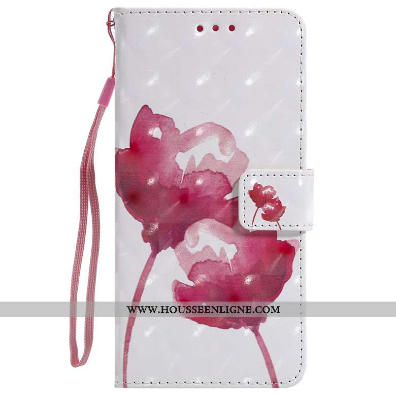 Housse Huawei P30 Pro Cuir Protection Téléphone Portable Incassable Dessin Animé Coque Bleu Foncé