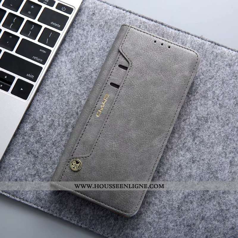 Housse Huawei P30 Pro Portefeuille Cuir Étui Coque Bleu Marin Silicone Incassable Bleu Foncé