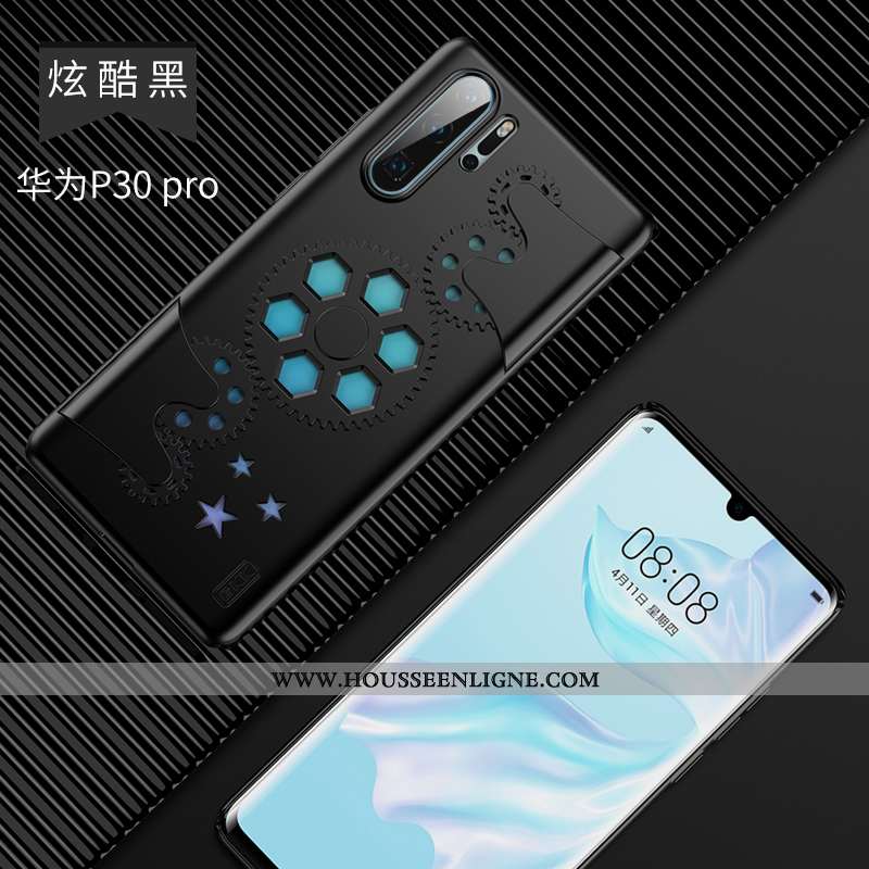 Housse Huawei P30 Pro Silicone Créatif Vent Enfant Décompression Célébrité Jours Noir