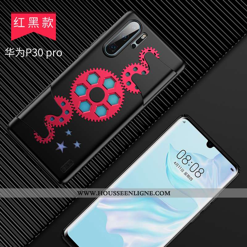 Housse Huawei P30 Pro Silicone Créatif Vent Enfant Décompression Célébrité Jours Noir