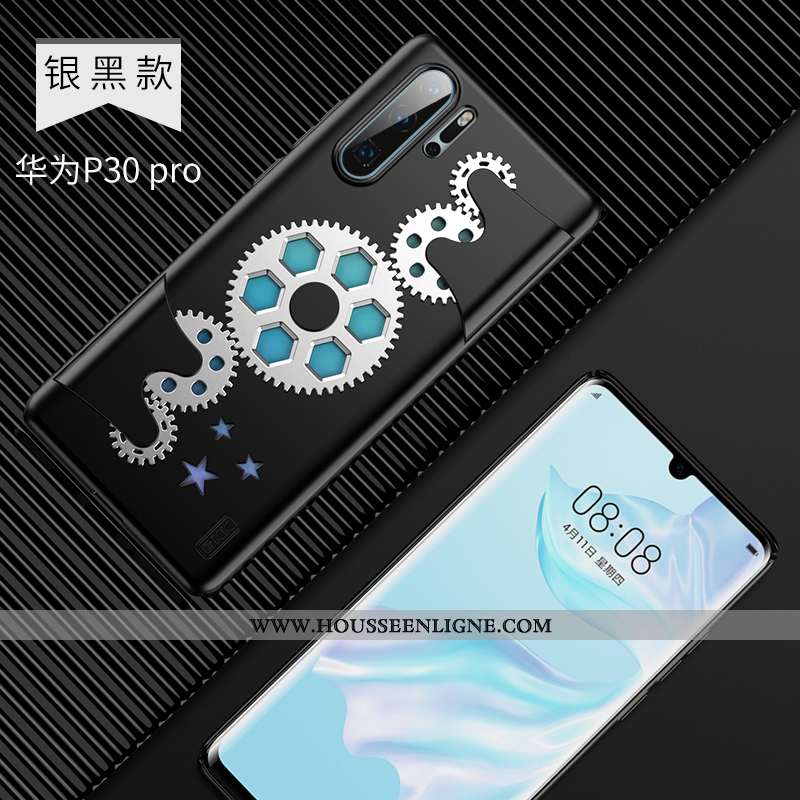 Housse Huawei P30 Pro Silicone Créatif Vent Enfant Décompression Célébrité Jours Noir