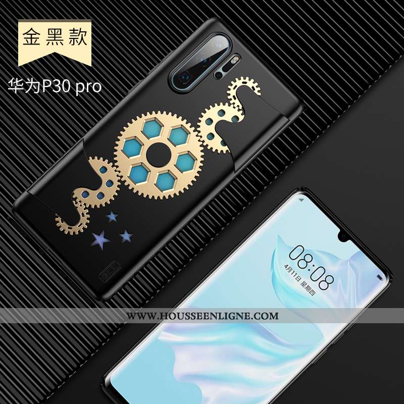 Housse Huawei P30 Pro Silicone Créatif Vent Enfant Décompression Célébrité Jours Noir