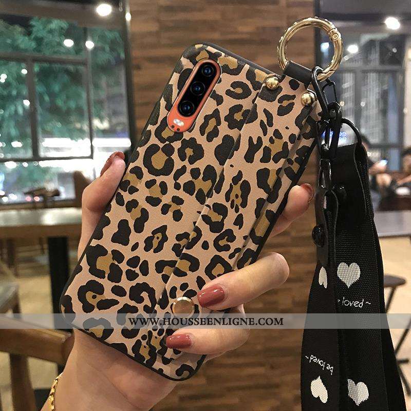 Housse Huawei P30 Protection Ornements Suspendus Support Blanc Créatif Étui Fluide Doux Blanche