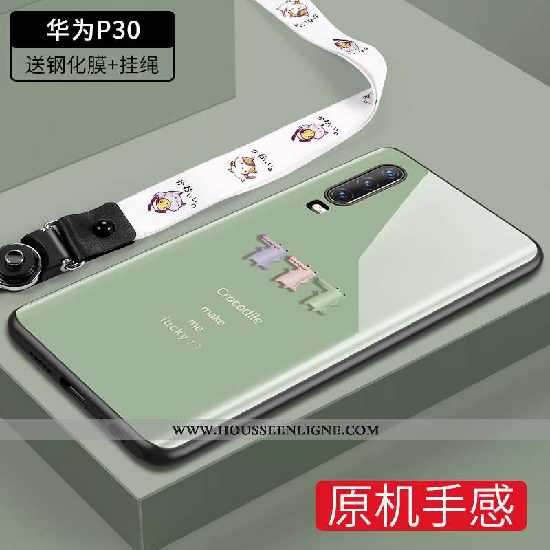 Housse Huawei P30 Tendance Légère Étui Incassable Verre Petit Ultra Violet
