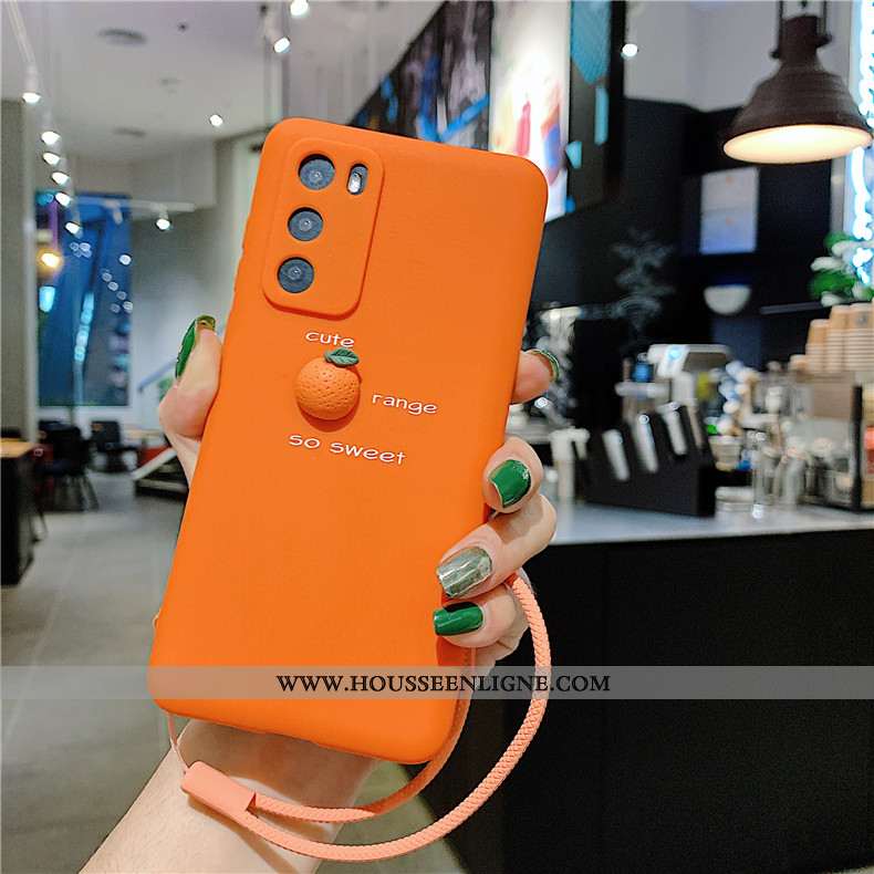 Housse Huawei P40 Charmant Ultra Créatif Étui Silicone Vert Délavé En Daim Verte