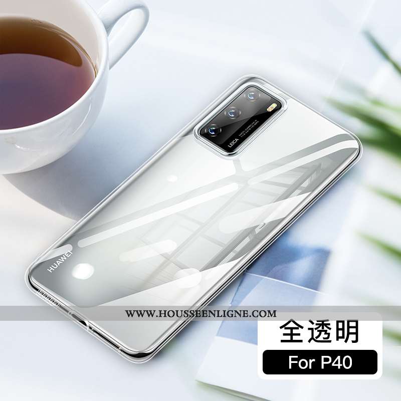 Housse Huawei P40 Créatif Charmant Étui Net Rouge Ultra Incassable Coque Bleu