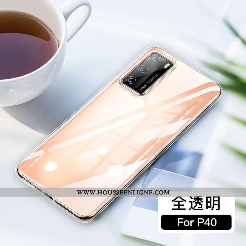 Housse Huawei P40 Créatif Charmant Étui Net Rouge Ultra Incassable Coque Bleu