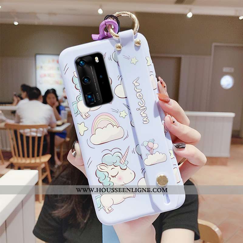 Housse Huawei P40 Créatif Protection Cœur Incassable Rose Étui Net Rouge