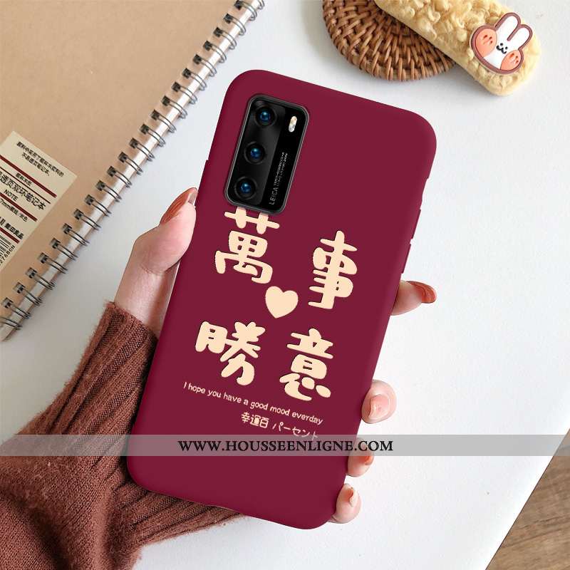 Housse Huawei P40 Créatif Ultra Téléphone Portable Délavé En Daim Incassable Personnalité Tout Compr