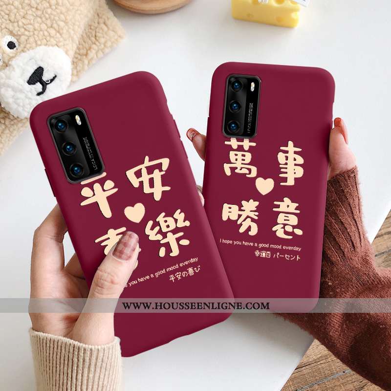 Housse Huawei P40 Créatif Ultra Téléphone Portable Délavé En Daim Incassable Personnalité Tout Compr