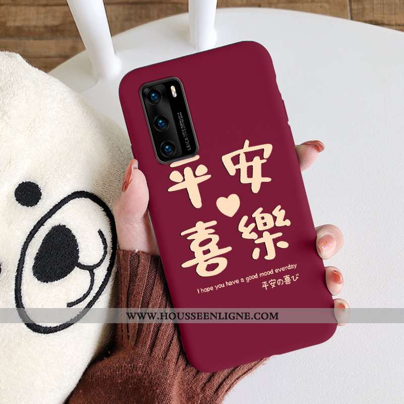 Housse Huawei P40 Créatif Ultra Téléphone Portable Délavé En Daim Incassable Personnalité Tout Compr