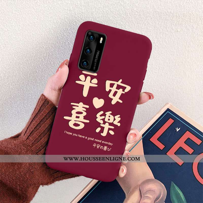 Housse Huawei P40 Créatif Ultra Téléphone Portable Délavé En Daim Incassable Personnalité Tout Compr