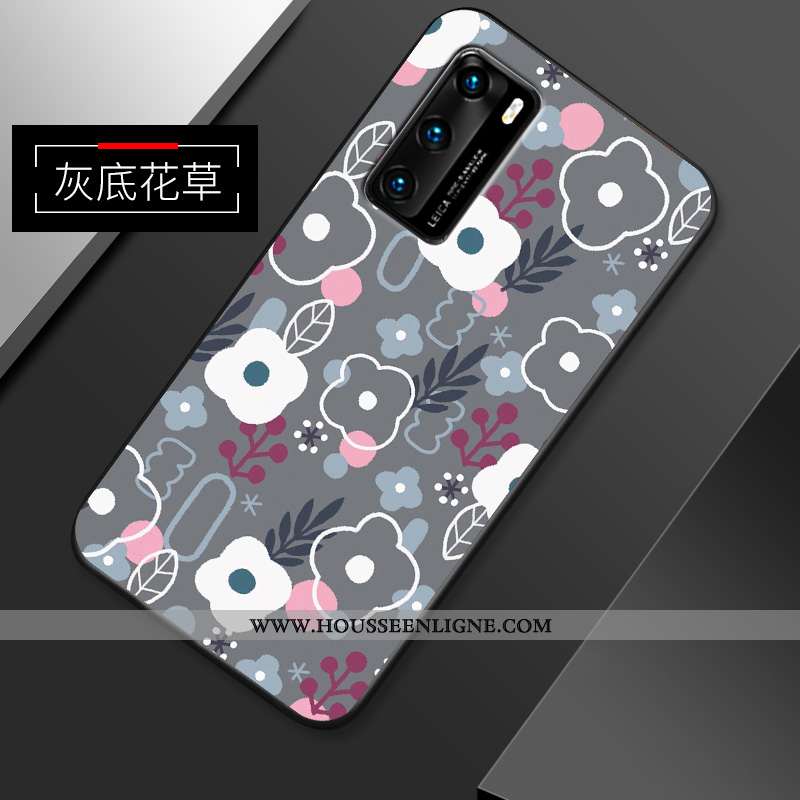 Housse Huawei P40 Dessin Animé Ultra Téléphone Portable Incassable Personnalité Net Rouge Tendance B