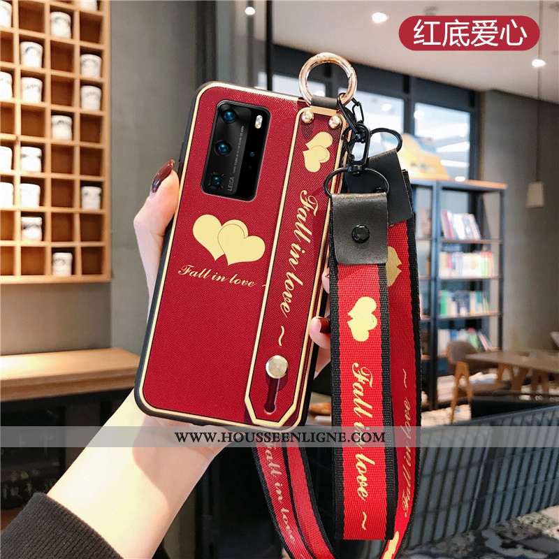 Housse Huawei P40 Fluide Doux Mode Téléphone Portable Bleu Incassable Étui Personnalité