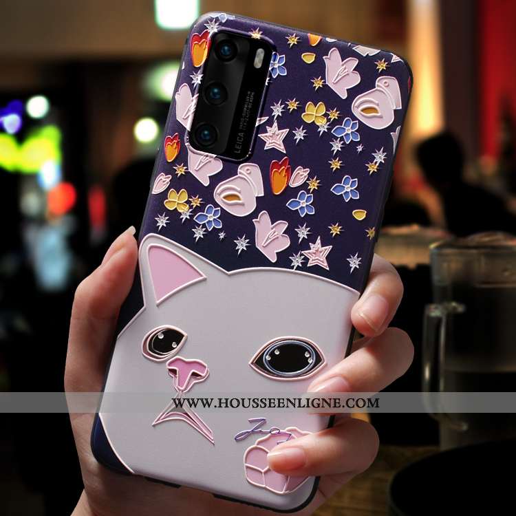 Housse Huawei P40 Fluide Doux Silicone Légère Incassable Tout Compris Ultra Vent Rose