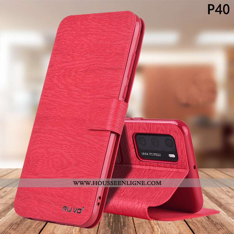 Housse Huawei P40 Fluide Doux Silicone Téléphone Portable Étui Cuir Protection Tout Compris Champagn
