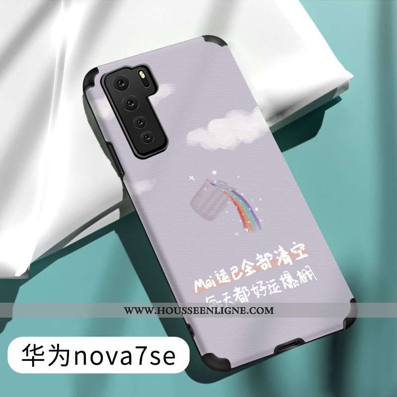 Housse Huawei P40 Lite 5g Fluide Doux Silicone Créatif Gris Téléphone Portable Étui Incassable