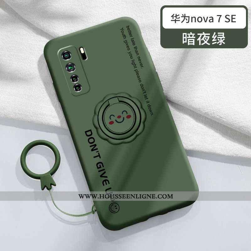 Housse Huawei P40 Lite 5g Légère Fluide Doux Anneau Support Tout Compris Incassable Protection Bleu