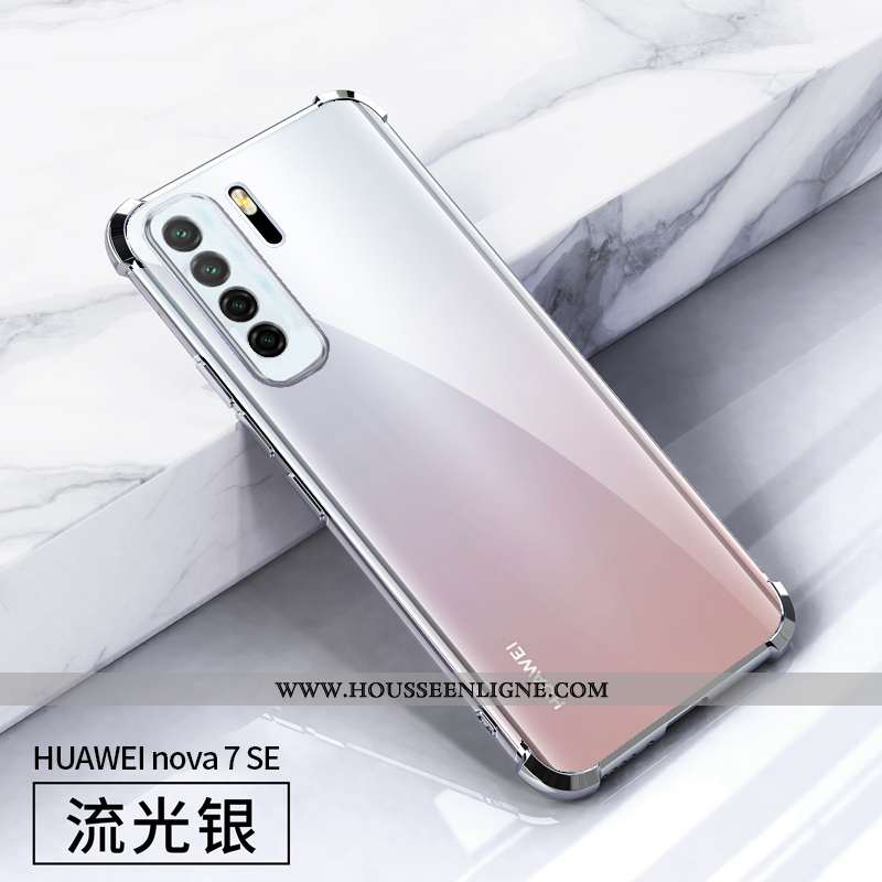 Housse Huawei P40 Lite 5g Légère Fluide Doux Coque Placage Incassable Rouge Étui
