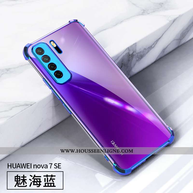 Housse Huawei P40 Lite 5g Légère Fluide Doux Coque Placage Incassable Rouge Étui