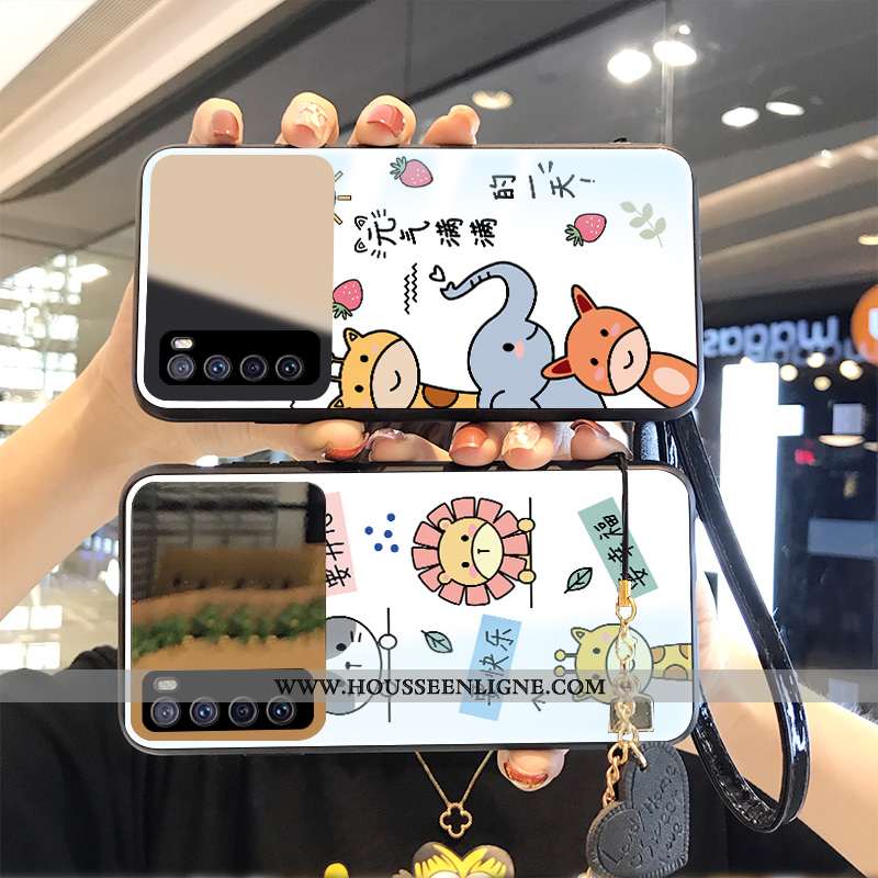 Housse Huawei P40 Lite 5g Personnalité Créatif Miroir Animal Incassable Blanc Téléphone Portable Bla