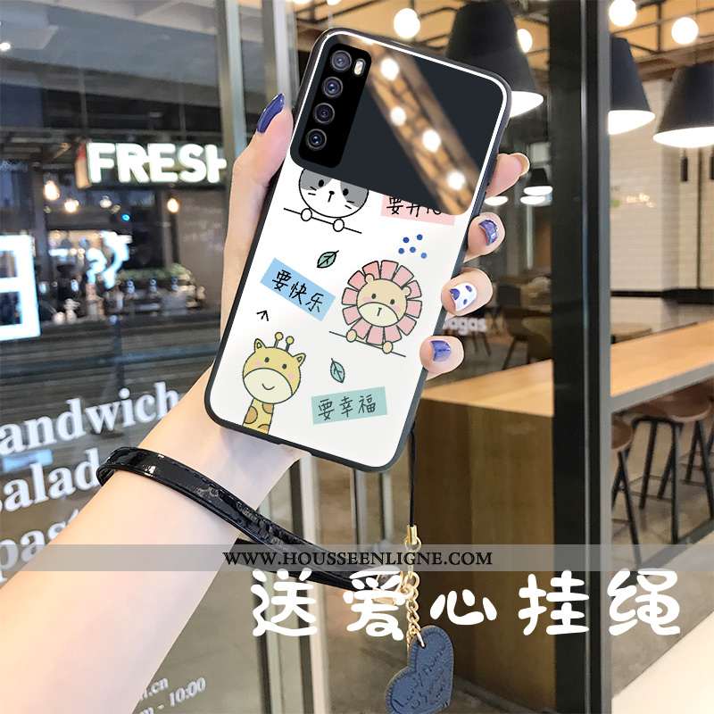 Housse Huawei P40 Lite 5g Personnalité Créatif Miroir Animal Incassable Blanc Téléphone Portable Bla