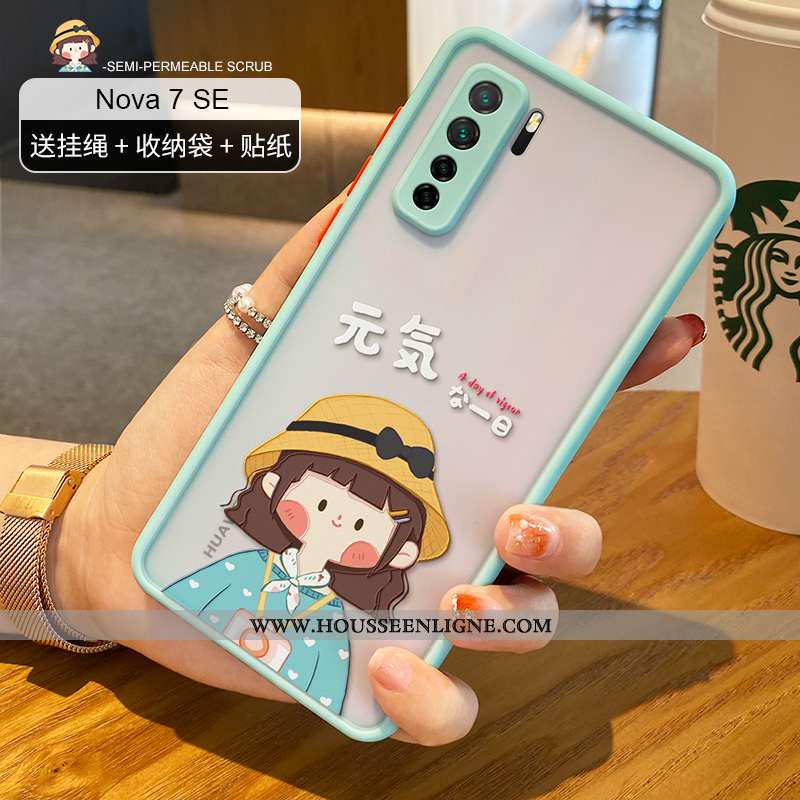 Housse Huawei P40 Lite 5g Personnalité Créatif Transparent Charmant Vert Incassable Coque Verte